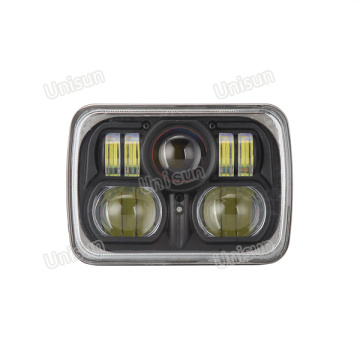 DOT 5X7 H4 12V 24V 85W Truck LED Headlight